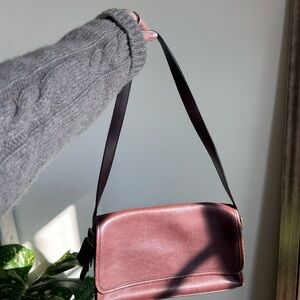 Vintage Coach Andrea 9072 Brown Leather Shoulder Bag